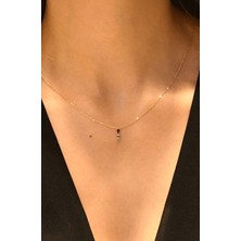 Renkli Taşlı Kolye 14 Ayar A056365