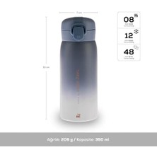 Nexa Skyfall Çelik Sızdırmaz Termos 350 ml Mavi