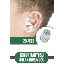 Nuveden Ieg™ Turk Çocuk Banyo Kulak Koruyucu Su Geçirmez 20 Adet