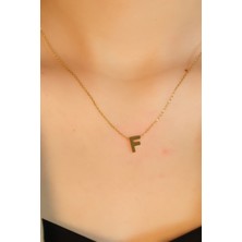 F Harf Kolye 22 Ayar A079082