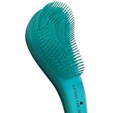 Nexa Land Of Myth - LOM1011 Curved Der, Yetişkin & Çocuklar Için Kavisli Dolaşık Saç Açma ve Düğüm Çözücü Tarak & Fırça, Islak, Kuru, Düz, Kıvırcık Saçlar Için (Mavi)