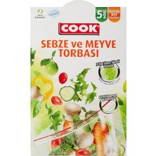 Nexa Kilitli Sebze Meyve Torbası, Büyük Boy 25 x 29 cm (5 Adet/kutu Içi)