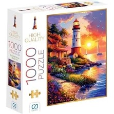 Nexa Kıyıdaki Fener 1000 Parça 2,2mm Kalınlık 48X68CM Profesyonel Hobi Puzzle Yapboz Serisi