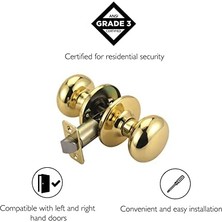 Nexa 753269 2 Yollu Mandallı Geçit Kapı Kolu, Parlak Pirinç