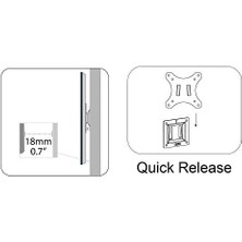 Nexa DA-90303-1 81CM (32") Büyüklüğe Kadar Olan Monitörler Için Üniversal Duvar Aparatı