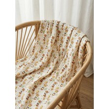 The Little Leo Zeraphina Çift Katlı Müslin Bebek Battaniyesi / Müslin Bebek Örtüsü / Çok Amaçlı Örtü / Bebek Hediyesi