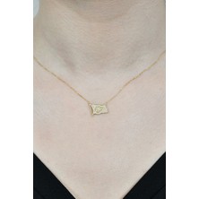 Türk Bayragı Kolye 14 Ayar A037400