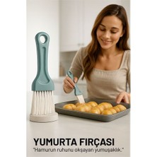 Nuveden Ieg™ Yumurta Fırçası 14 cm Mutfak Yağlama Sos Sürme Fırçası Pasta Hamur Fırçası