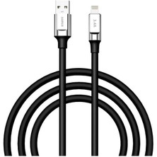 Nexa Sc-64 3.4A Lightning Şarj ve Data Kablosu Siyah