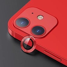 Nuveden Ieg™ Usams Iphone 12 - 12 Mini 3D Metal Çerçeveli Kamera Lens KORUYUCU-(5775)