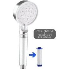 Nexa Turbo Filtreli Duş Başlığı, Yüksek Basınçlı Filtreli El Duşu, 5 Fonksiyonlu Filtreli Duş Başlığı, Filtreli El Duşu (Chrome)