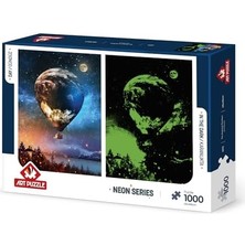 Nexa Ay'a Yolculuk 1000 Parça Neon Puzzle