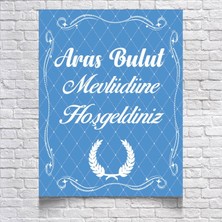 Reysa Tasarım Mavi Temalı Mevlüd Afişi  70X100 cm