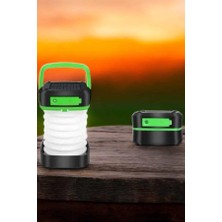 Nuveden Ieg™ Katlanabilir Kamp Lambası Solar Fener Görünümlü 3 Kademeli Şarjlı