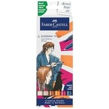 Nexa Gofa Manga Markör Seti, 6’lı, Çift Uçlu, 0.6 mm Fineliner Uç, Kalıcı Mürekkep, Alkol Bazlı, Geri Dönüşümlü Gövde