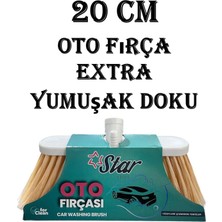 Güzelyüz Avm Plus Oto Fırça 20 cm Extra Yumuşak Süpürge Yer Süpürme Fırçası Temizlik Araba Bahçe Balkon Yıkama