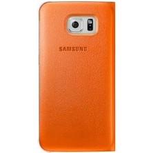 Nexa Galaxy S6 Orjinal S-View Cover (Deri Görünümlü) - EF-CG920PW