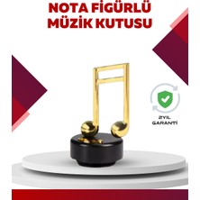 Nuveden Ieg™ Altın Nota Temalı Müzik Kutusu  Müzikli Hediyelik