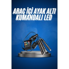 Nuveden Ieg™ Araç Içi Ayak Altı LED 12 LED Işık Sese Müziğe Duyarlı Rgb Işıklı Aydınlatma Set