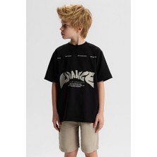 Nk Erkek Çocuk Süperpover Tshirt 8-14 Yaş Siyah