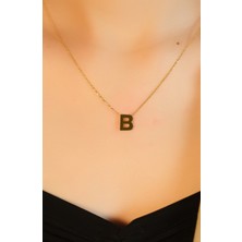 B Harf Kolye 22 Ayar A077584