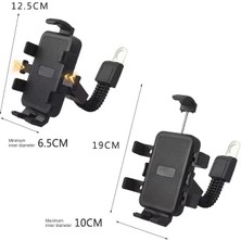 Nexa GA16 Motor ve Bisiklet Telefon Tutucu Ayna Uyumlu