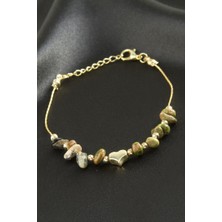 Zero Land Matrixzn Hint Akik Kırık Doğaltaş Bileklik - Yeşil