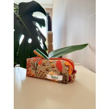 Tadsy Sonbahar Çiçek Desenli Kalem ÇANTASI19X8X6 cm