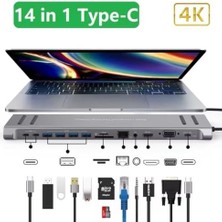 Nexa 14IN1 Type-C To Multi Function Docking Station - 4K Hdmi Dönüştürücü 100W Pd 3.0