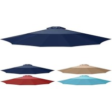 Nexa Deluxe 9' Açık Masa Pazar Yard Şemsiye Yedek Üst Kapak 8 Kaburga, 9 Ft Gölgelik, Koyu Mavi Gölgelik