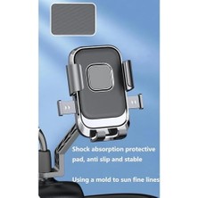 Nexa MT33 Motor Motosiklet Telefon Tutucu Ayna Montaj Tek El Kullanım Ototmatik Kilitleme