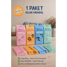 Mini Cep Islak Mendil 8'li Paket | Aloe Veralı | Alkol Içermez | Yumuşak Dokulu