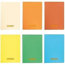 Nexa Notes 17X24 cm Karton Kapaklı Iplik Dikişli Defter, 32 Yaprak, 6'lı Paket, Renkli
