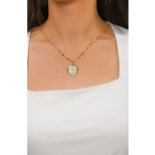 Saat Tasarım Kolye 14 Ayar A052634