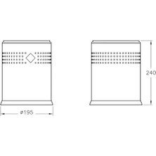 Nexa A44048 Çöp Kovası, 3 L, Parlak Paslanmaz Çelik Kaplama