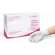 Lastar Lateks Muayene Eldiveni Pudrasız 100 Adet 1 Kutu