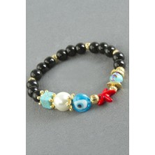 Zero Land Matrixzn Etnik Ceyt Doğaltaş Bileklik - Siyah