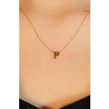 P Harf Kolye 22 Ayar A070754