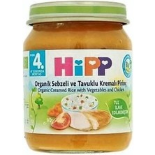 Hipp Organik Sebze ve Tavuklu Kremalı Pirinç 125 gr