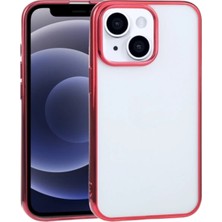 Nuveden Ieg™ iPhone 13 6.1inç Lazer Kaplama Renkli Kenar Şeffaf KILIF-(5775)