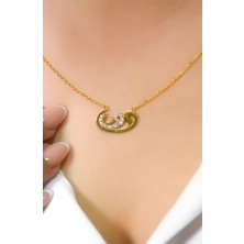 Üçlü Vav Harfi 22 Ayar A072046