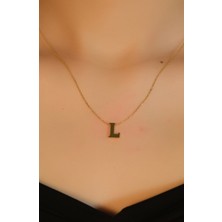 L Harf Kolye 22 Ayar A077593