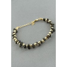 Zero Land Matrixzn Onix Kırık Doğaltaş Bileklik - Siyah