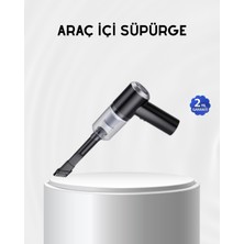 Nuveden Ieg™ Kablosuz El Süpürgesi – Araç Içi Temizlik Için 5500PA Güçlü Emiş USB Şarjlı