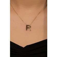 R Harf Kolye 22 Ayar A079466