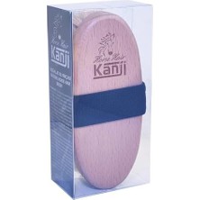 Nexa %100 Doğal At Kılı Masaj ve Kuru Fırçalama Için Lacivert Kemerli Vücut Peeling Selülit Fırçası