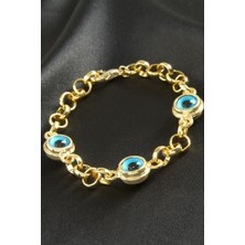 Zero Land Matrixzn Nazar Camgöz Zincir Bileklik - Sarı