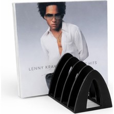 12’li Siyah Plak Standı – 12” Lp & Double Lp Uyumlu 3D Baskı Vinyl Organizer (Pla)