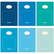 Nexa A5 Karton Kapaklı Bloknot, Akdeniz Serisi, 80 Yaprak, Düz, Turkuaz