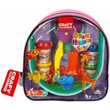 Liora Crafy Oyun Hamur Set Crafy Sırt Çantası 4X50GR 2r